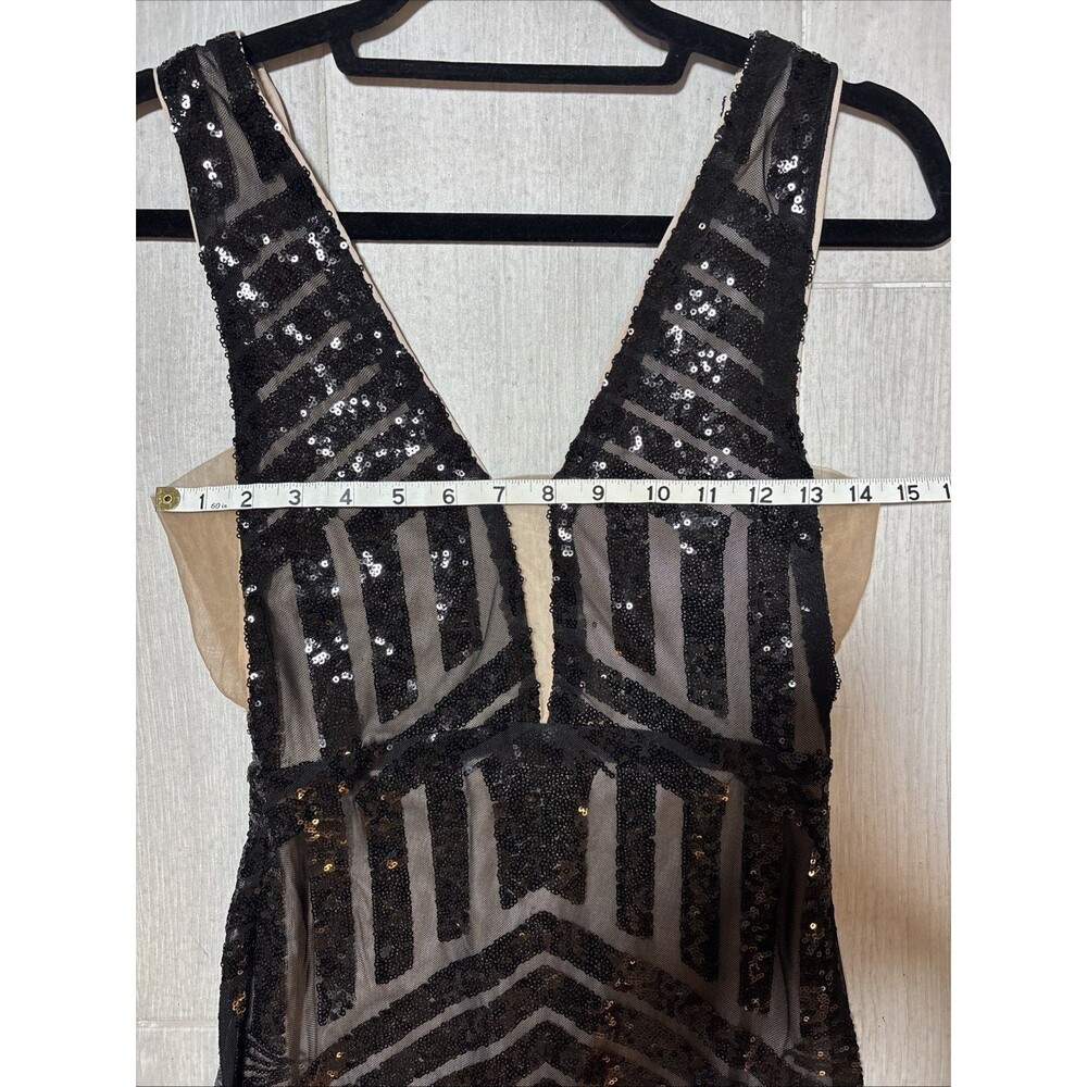NWT Love and lemonade Womens XS Sequin Formal Gala Maxi dress - Picture 8 of 11
